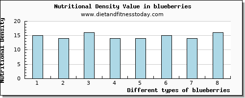 blueberries protein per 100g