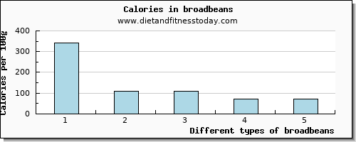 broadbeans protein per 100g