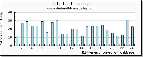 cabbage copper per 100g