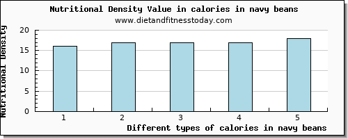 calories in navy beans energy per 100g