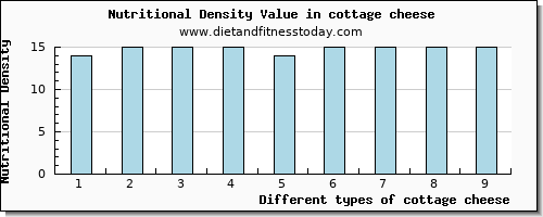 cottage cheese iron per 100g