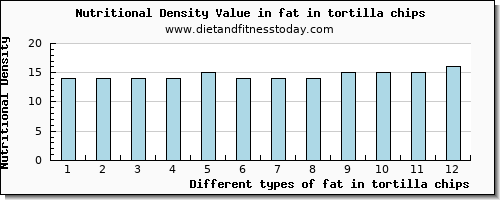 fat in tortilla chips total fat per 100g