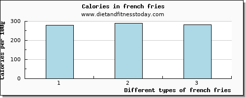 french fries lysine per 100g