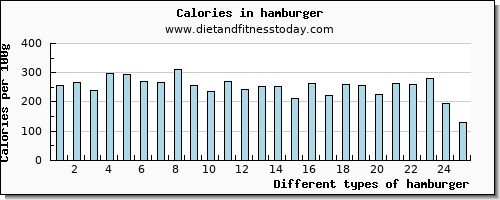 hamburger vitamin b6 per 100g