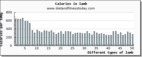 lamb saturated fat per 100g