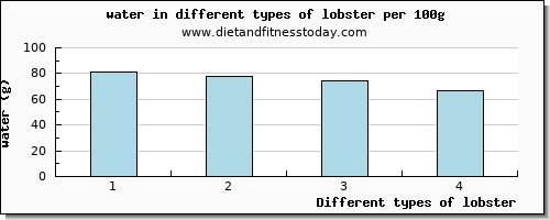 lobster water per 100g