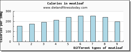 meatloaf protein per 100g