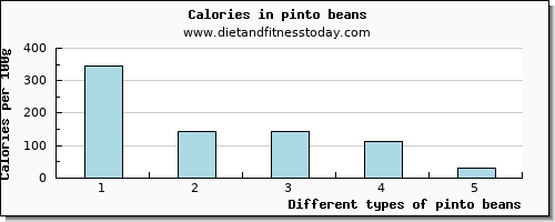 pinto beans starch per 100g